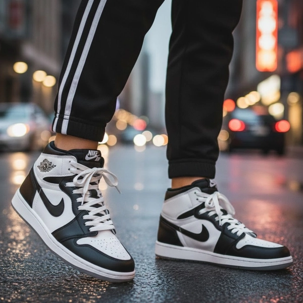 کفش ساقدار دوردوخت چرمی نایک ایر جردن 1 دلتا